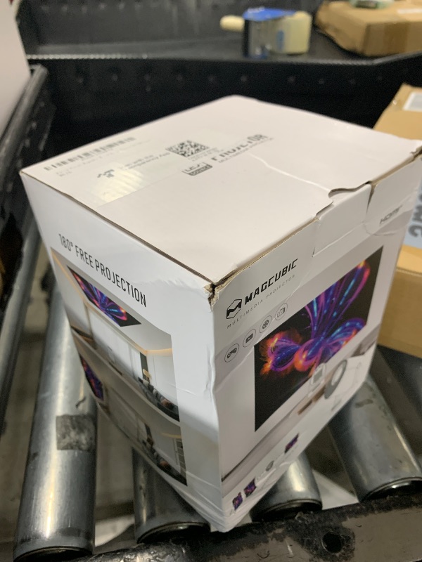 Photo 1 of ?Electric Focus?Magcubic Mini Projector 4K Support, Portable Projector with WiFi 6 and Bluetooth 5.4, Smart Proyector, 5W Soundbase Speaker, 180° Rotation for Home Theater HY300 Ultra
