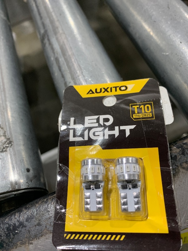 Photo 1 of AUXITO Latest 194 LED Bulbs Red, Canbus Error Free 168 2825 T10 W5W LED Bulb for Car Dome Door Map Courtesy Trunk Cargo License Plate Exterior Lights, Pack of 2