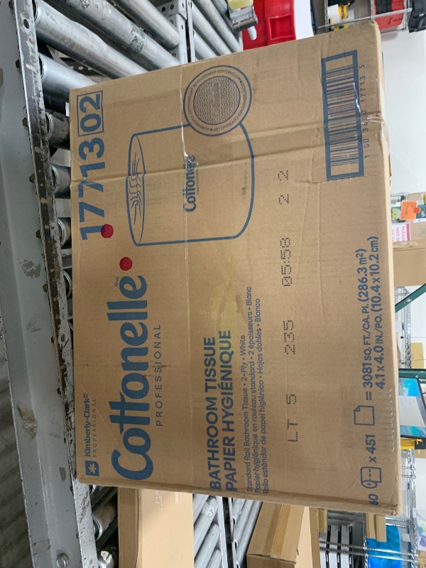 Photo 1 of Cottonelle Professional Standard Roll Bulk Toilet Paper (17713), 2-Ply, White (60 Rolls of 451 Sheets, 27,060 Sheet Total)