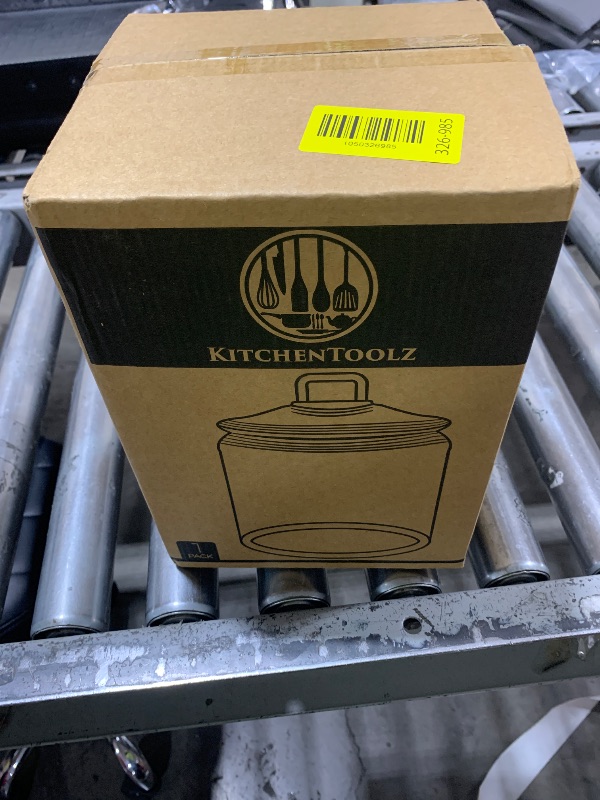 Photo 1 of 1 Gallon Glass Cookie Jar with Lid – Glass Jar with Lid - Airtight Food Storage Container for Cookies, Candy, Flour, Dog Treats – Clear Large Kitchen Jar for Pantry or Laundry Room