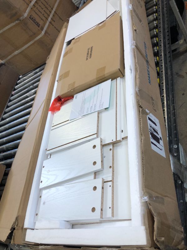 Photo 1 of FOR PARTS ONLY - Drawer Dresser for Bedroom, 53" Wide Chest of Deep Drawers, Modern Farmhouse Wood Dressers with Storage