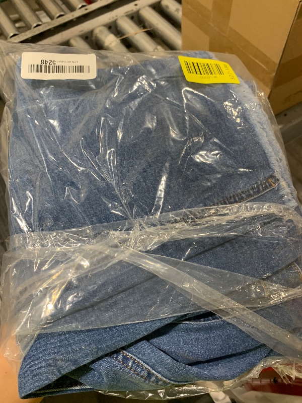 Photo 1 of Sidefeel Women's Wide Leg Jeans High Waisted Stretchy Raw Hem Denim Pants Size 10 Blue