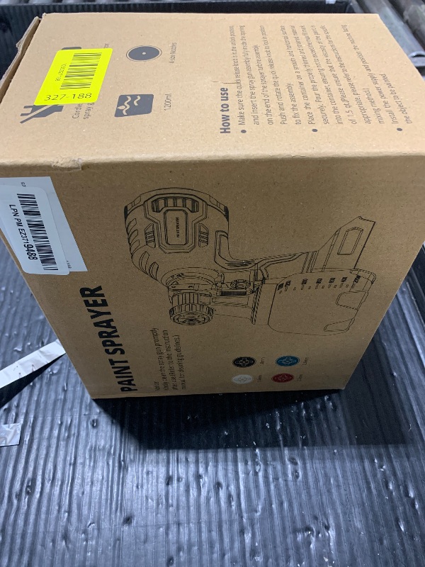 Photo 1 of Brushless Cordless Paint Sprayer Compatible with Milwaukee 18V Battery (Battery Not Included),1000ml/min High Flow,1200ml Container,150 Din/s Max Viscosity,Paint Sprayer for Furniture