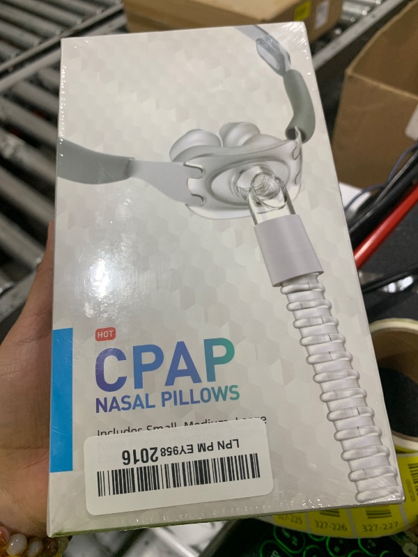 Photo 1 of Cushion-Flex TM Nasal CPAP Mask Sleep Apnea - CPAP Nasal Pillows - Includes Headgear, Frame, Elbows and Soft Sleeve - Reusable CPAP Supplies