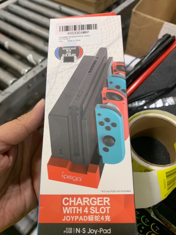 Photo 1 of FYOUNG Charger for Switch &Switch OLED Joy Cons Controllers, Charging Dock Base Station for Joycons with Indicator, Charger Station Stand for Joy Cons
