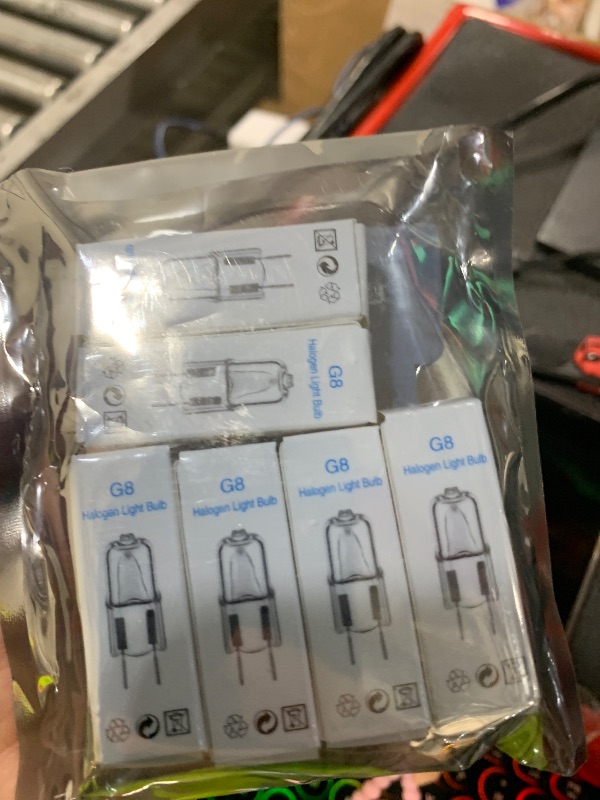 Photo 1 of G8 Halogen Bulb 35W 120V T4 JCD Type G8 Base Bi-Pin Xenon Light Bulbs, Dimmable with Long Lasting Lifespan, G8 Halogen Light Bulbs for Under Cabinet Puck Lighting Replacements, Warm White, 6 Packs