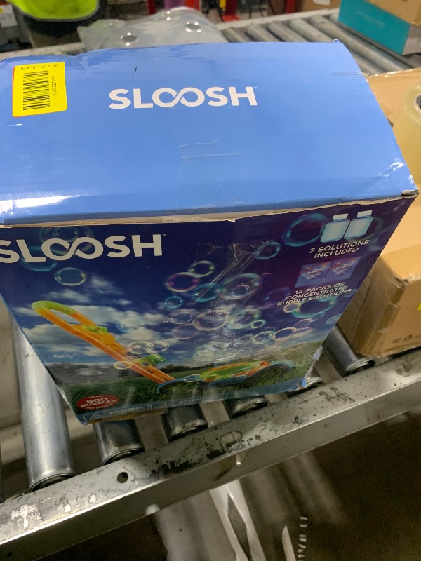 Photo 1 of SLOOSH Bubble Lawn Mower Toddler Toys - Pretend Play Bubble Blower Machine Gardening Toy Leak-Proof for Indoor Outdoor Use, Push Toys Preschool Baby Boys Kids Halloween Birthday Gifts (Blue)