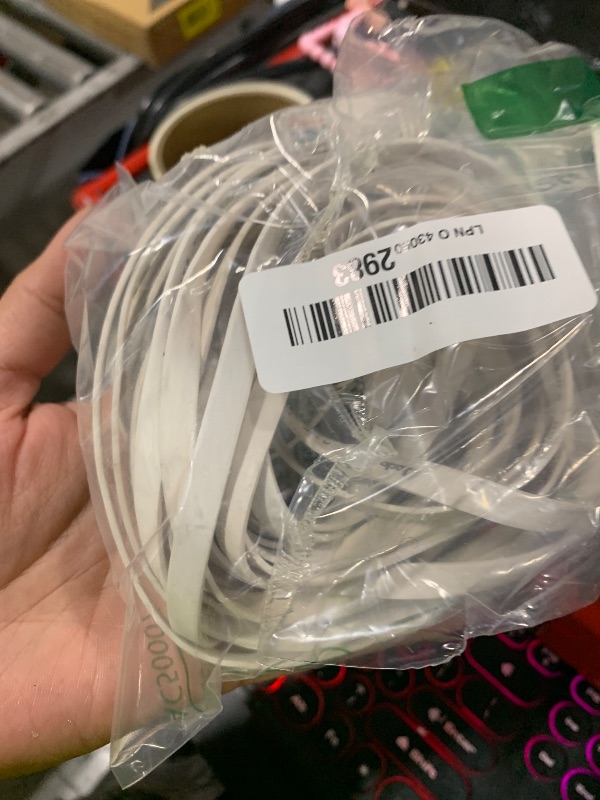 Photo 1 of Qiuean Cat8 Ethernet Cable 60FT, Flat High Speed Outdoor&Indoor Cat8 LAN Network Cable 40Gbps, 2000Mhz with Gold Plated RJ45 Connector, Weatherproof S/FTP UV Resistant for Modem/Router/Gaming/PC