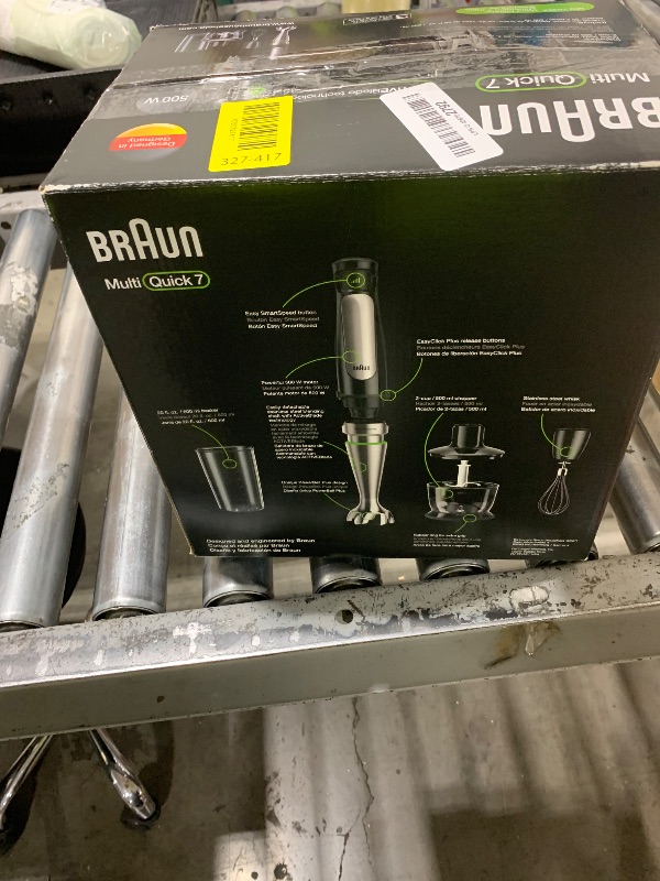 Photo 1 of Braun MultiQuick 7 3-in-1 Immersion Blender with Food Processor – Powerful Handheld Electric Stick Blender - Emulsifier for Chopping, Beating & Whisking - Ideal for Soup, Puree, Smoothies & More
