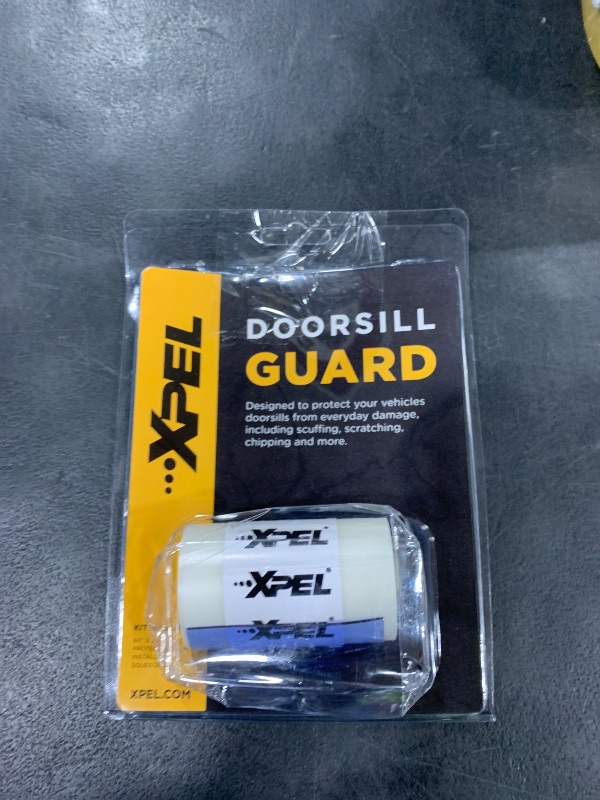 Photo 1 of XPEL Clear Universal Door Sill Guard - 60" x 2.75" - Ultimate Protection for Car or Truck Door Sills against High Traffic and Damage, Easy to Install Interior Protection Film Kit