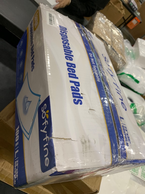 Photo 1 of 100 Count Disposable Beds Pads,23"x36" Waterproof Adults Incontinence Chucks Underpads,Absorbent Leakproof Pee Pads for Kids,Elderly,Extra Large Dog Puppy Training Pad,Baby Changing Liner