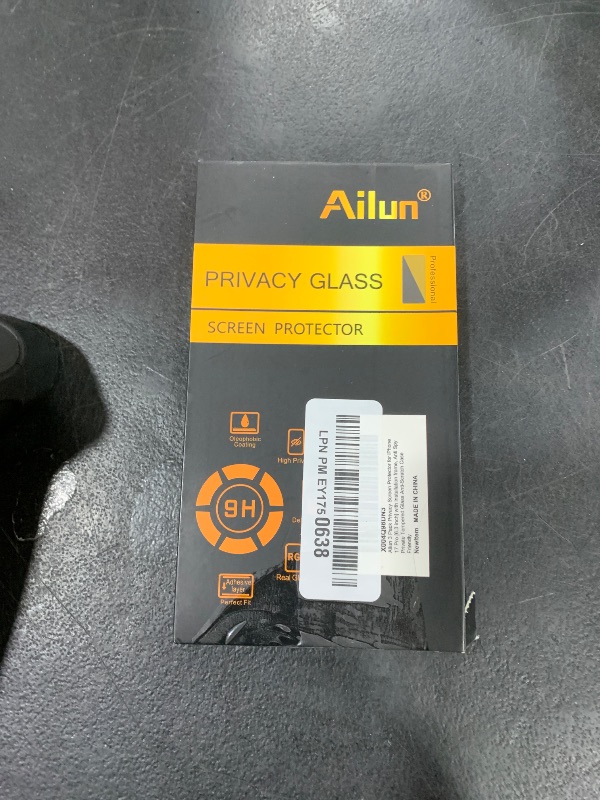 Photo 1 of Ailun 3 Pack for iPhone 17 Pro Privacy Screen Protector [6.3 inch] with installation frame, Anti Spy Private Tempered Glass Anti-Scratch Case Friendly