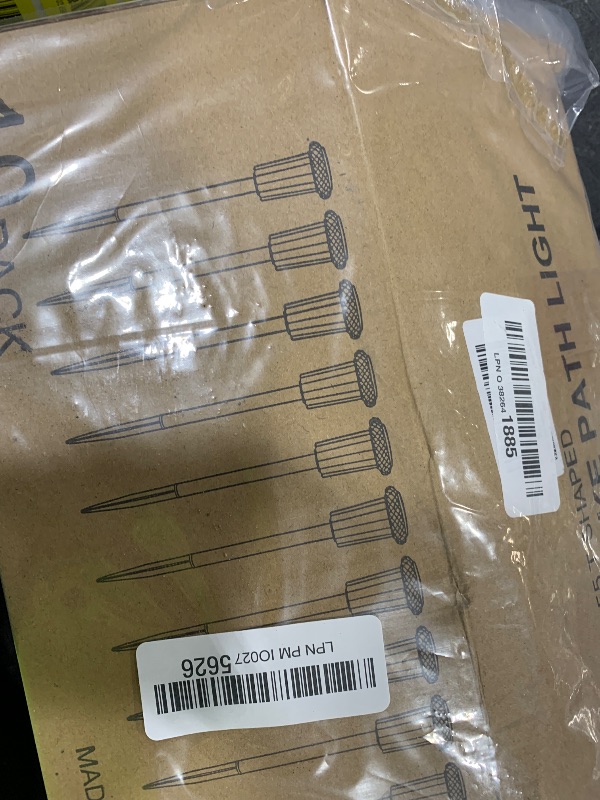 Photo 1 of DenicMic Solar Lights Outdoor 10 Pack Waterproof 6000K Cold White LED Stainless Steel Stake for Pathway Yard Garden Driveway Solar Powered Outside Decor