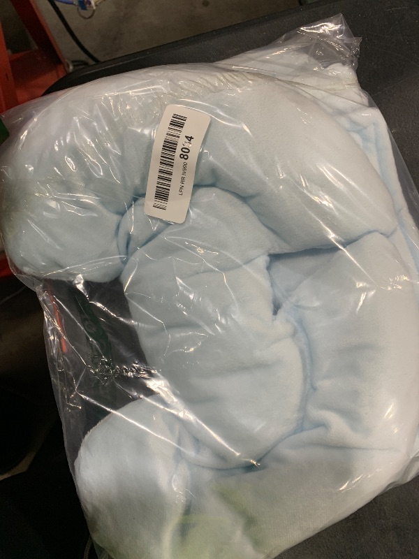 Photo 1 of GFU Infant Car Seat Insert Head and Body Support, Reversible Newborn Insert for Carseat with Strap Pads, Soft Stroller Cushion Pillow Insert for Boys and Girls, Fits for Stroller, Swing, Lightblue
