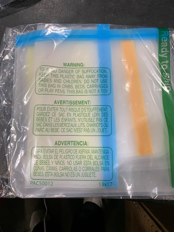 Photo 1 of Reusable Gallon Freezer Bags, 10 Pack Dishwasher Safe Silicone Food Snack Storage Bags with 3 Sizes for Marinate Meats, Sandwich, Lunch, Cereal, Back to School Supplies