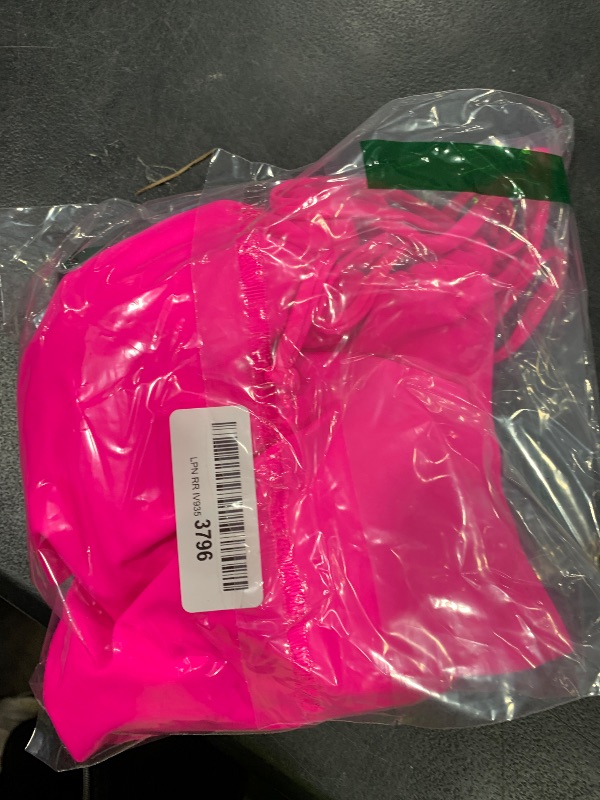 Photo 1 of ZAFUL Women Plunging One Piece Swimsuit Backless Cross Tie High Cut Thong One-Piece Bathing Suit 0-Hot Pink L