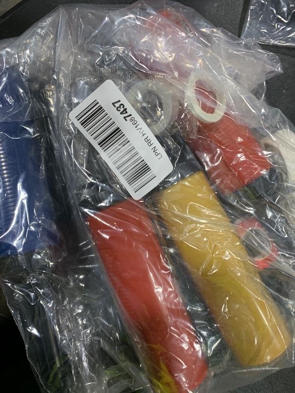 Photo 1 of JANEF 4pcs Balloon Pump Hand Held Inflator Air Pump for Balloons, 4 Random Color, Friends can Help Easy to Use for Party Birthday Decorations