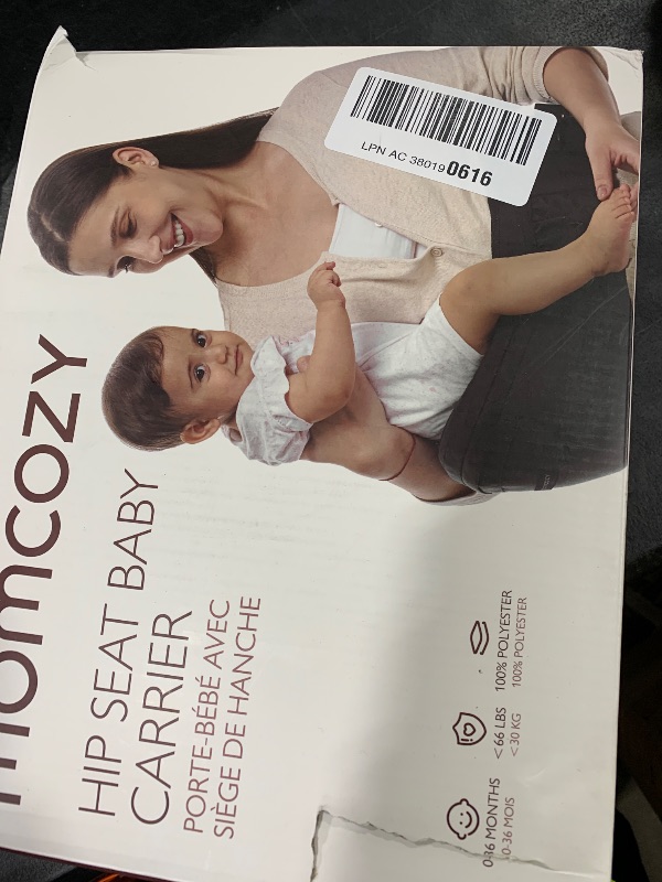 Photo 1 of Momcozy Hip Seat Baby Carrier - Adjustable Waistband with Original 3D Belly Protector, Ergonomic Carrier with Various Pockets for Newborns & Toddlers up to 45lbs (Leopard, Large)