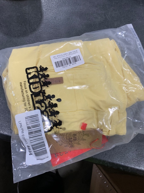 Photo 1 of BASADINA Boys Shorts with Adjustable Waist School Chino Shorts for Kid 4-14 Years, 6 Colors to Choose Yellow