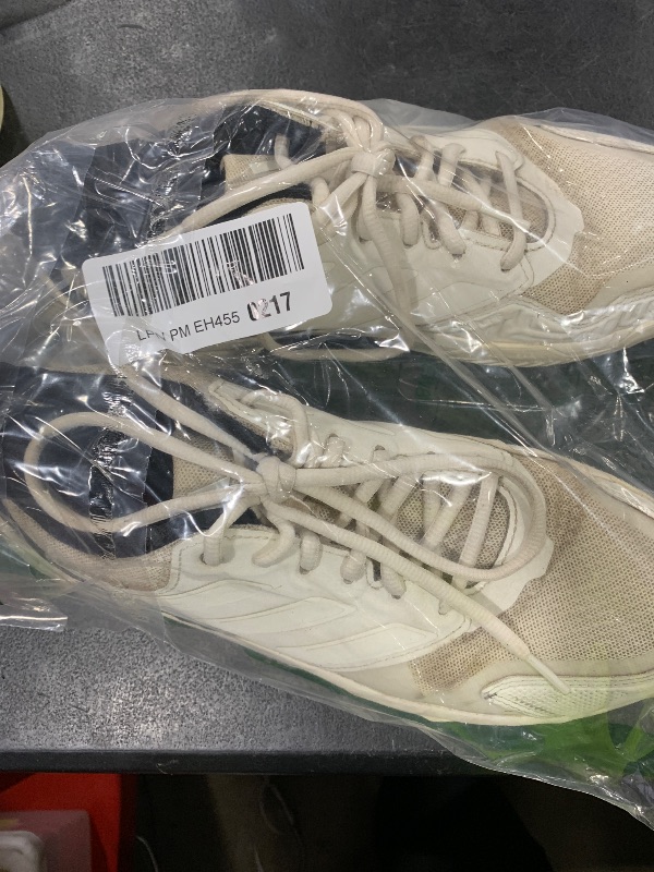 Photo 1 of adidas Women's Courtjam Control 3 Tennis Sneaker, Off White/Off White/Champagne Metallic, 9