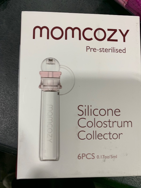 Photo 1 of Momcozy Colostrum Collector Reusable Breast Milk Collector with Storage Case and Cotton Wipe, Portable Colostrum Container BPA Free, Multi-Use Collector 5ml-6pcs