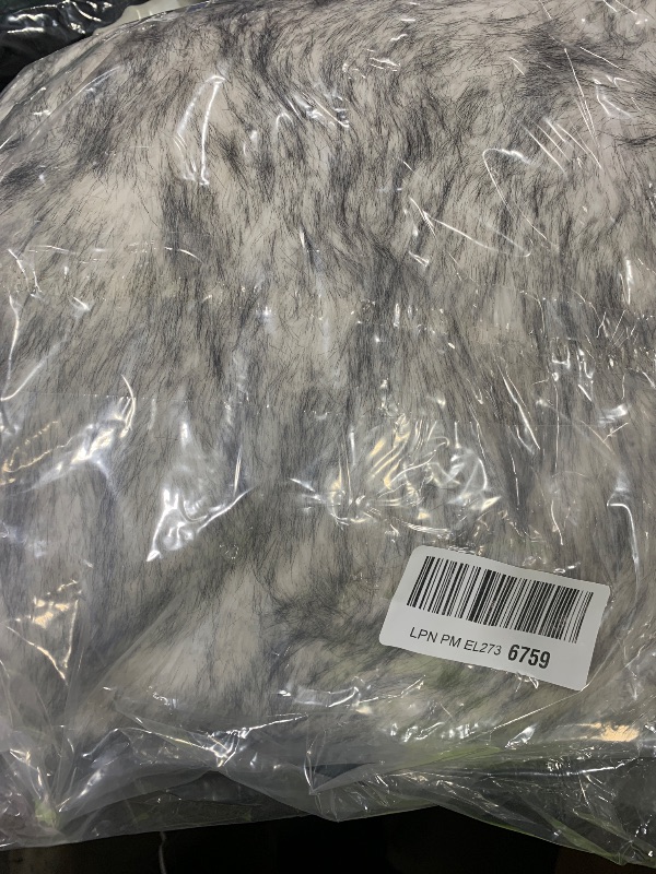 Photo 1 of Lisa Colly Men's Fluffy Faux Fur Coat Winter Long Jacket Overcoat Parka Outwear (Silver fox,Large)