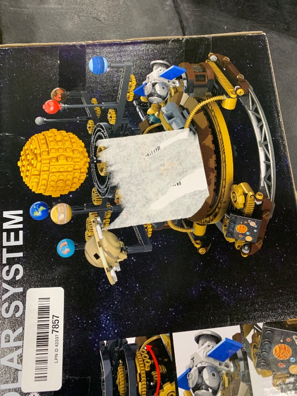 Photo 1 of Spinning Solar System Building Blocks Planet Set, STEM Education Science Curriculum Learning Outer Space Toys with Rocket and Satellite Models, Orbiting 9 Planets, Birthday Gift for Ages 8 and Up