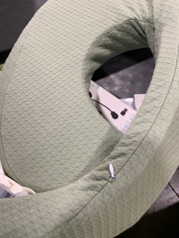 Photo 1 of QSTEHEML Nursing Pillow for Breastfeeding - Adjustable Breastfeeding Pillows for Women with More Support & Removable Cover, Baby Feeding Pillow for Newborn Moms and Baby Essentials,Green
