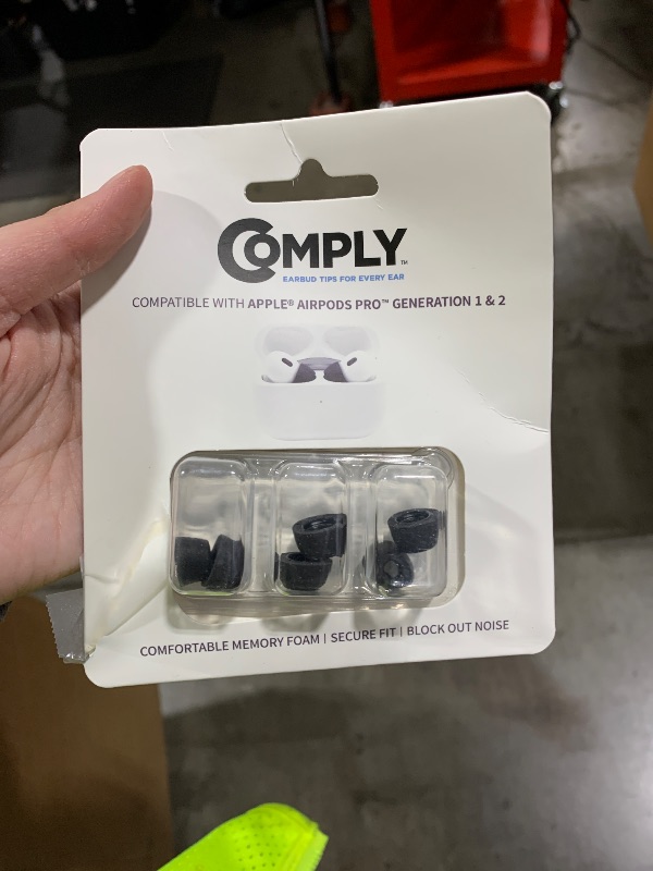Photo 1 of Comply Memory Foam Replacement Earbud Tips for Apple AirPods Pro 1 & 2 | Ultimate Comfort, Secure Fit, Superior Noise Isolation | Anti Slip, Prevent From Falling Out | Black, Small (3 Pairs)