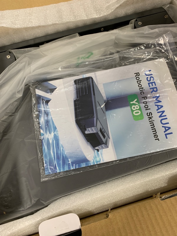 Photo 1 of 2025 Upgraded Solar Pool Skimmer, Robotic Pool Surface Skimmer Cleaner with Remote Control -24 Hours Continuous Cleaning Smart Obstacle Avoidance Dual Charging Options