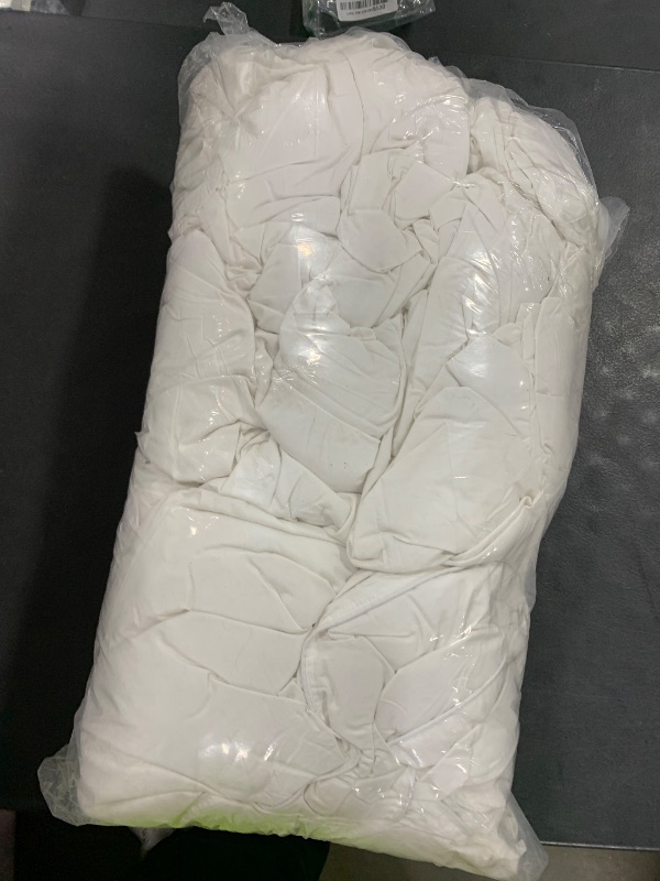 Photo 1 of L LOVSOUL 75% Goose Down Fiber Comforter Queen Size, 850+ Fill Power Hotel Style Bedding Comforter, 1200TC, Fluffy Ultra Soft All Season White Duvet Insert with 8 Corner Tabs