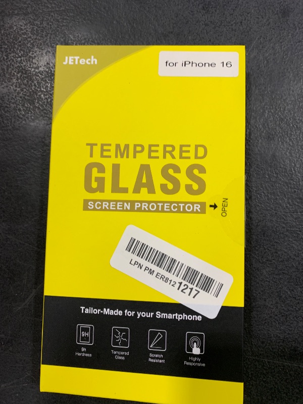 Photo 1 of JETech Privacy Screen Protector for iPhone 16 6.1-Inch, Anti-Spy Tempered Glass Film with Easy Installation Tool, 2-Pack