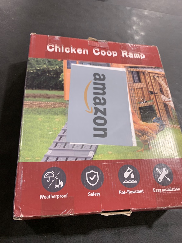 Photo 1 of Chicken Coop Ramp, Ladder Length Adjustable for Henhouse, Coop Steps for Feet Problem or Cannot Fly Chickens, Sturdy, Rot-Resistant, Waterproof