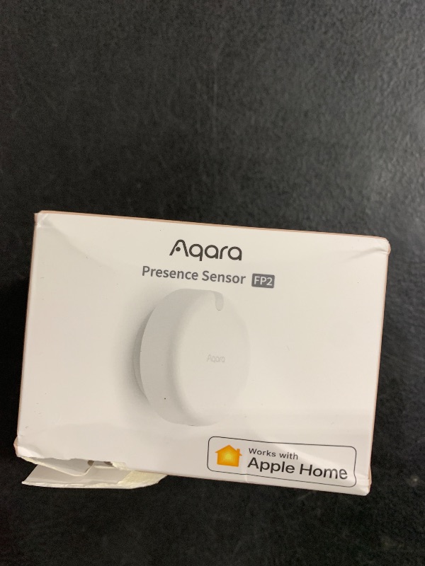 Photo 1 of Aqara Presence Sensor FP2, mmWave Radar Wired Smart Motion Sensor, Zone Positioning, Multi-Person & Fall Detection, Supports HomeKit, Alexa, Google Home, and Home Assistant, 2.4 GHz Wi-Fi Required