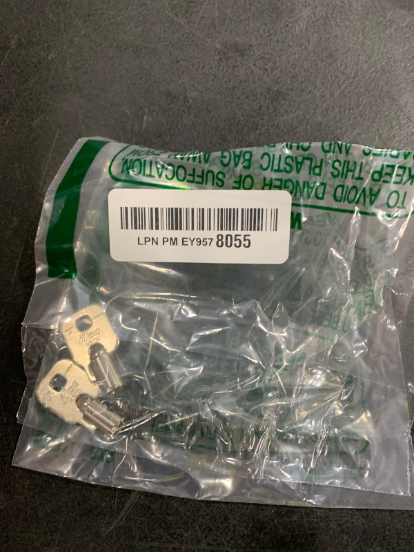 Photo 1 of Pair of Replacement Keys for Sentry Safe Lock Boxes Using Tubular Barrel Keys with Code Series from 2001-2100 Cut to Your Code (2048)