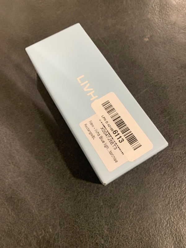 Photo 1 of livho Oversized up to 99% Blue Light Blocking Glasses for Woman - Rectangle Fashion Glasses for Computer, Chic Preppy Frame - Anti Eyestrain