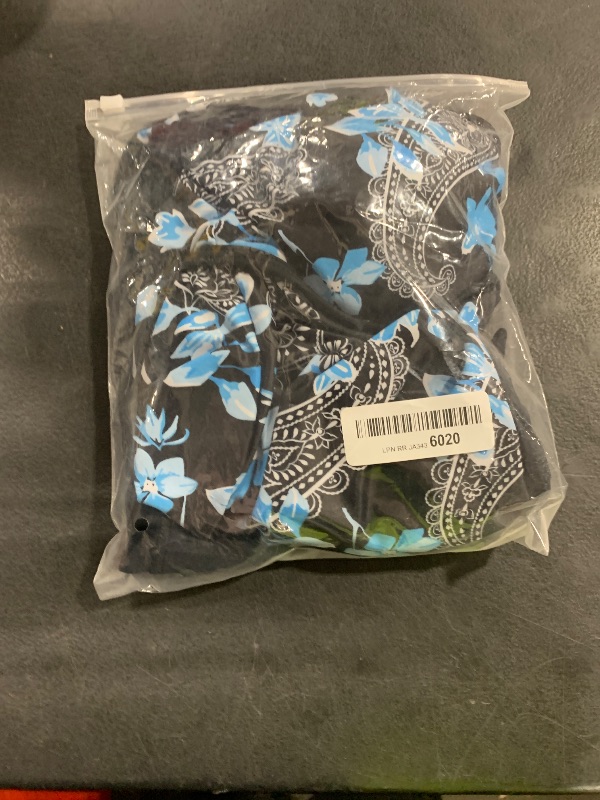 Photo 1 of Yonique Women Two Piece Tankini Swimsuits with Shorts Athletic Bathing Suit with Swim Shorts Racerback Swimwear Black Floral Paisley S