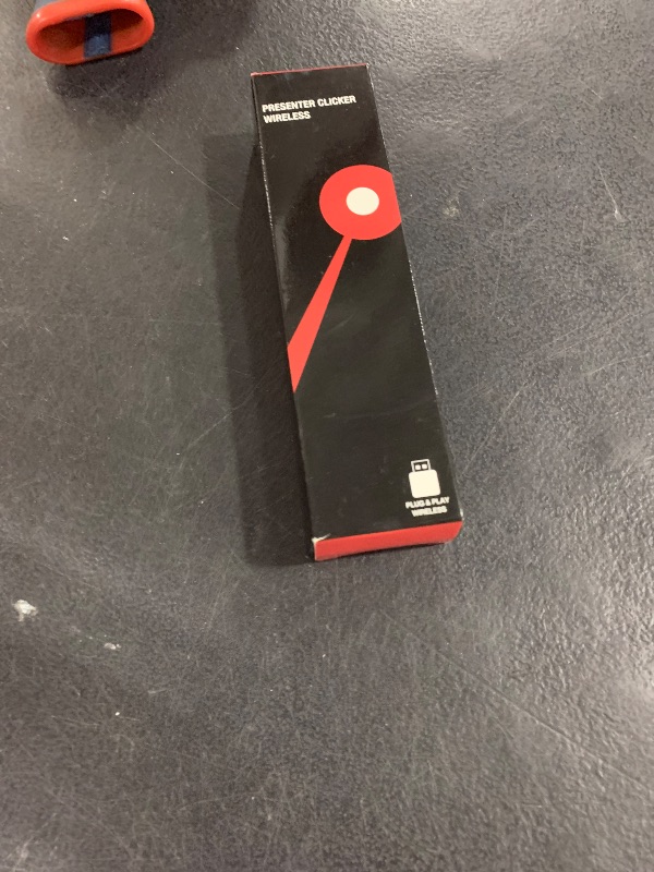 Photo 1 of Wireless Presenter, Hyperlink Volume Control Presentation Clicker RF 2.4GHz USB PowerPoint Clicker Presentation Remote Control Pointer Slide Advancer (Black)