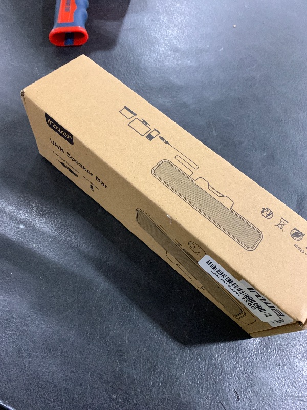 Photo 1 of Computer Speakers with Microphone for Desktop PC, USB Monitor Speakers with Clip, Wired Laptop Sound Bar, Stereo & Bass, PC Speaker w/Mic for Meeting/Gaming/Online Learning, Easily Clamps to Monitor