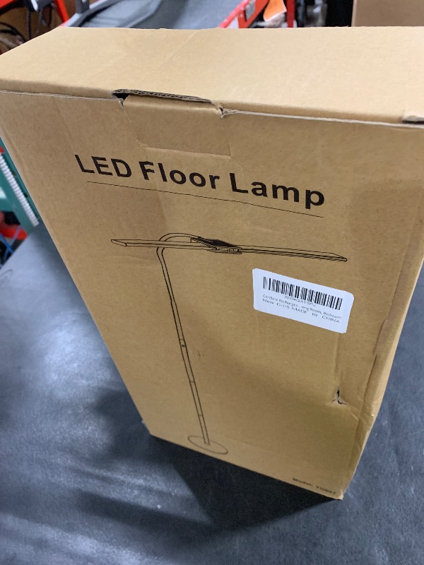 Photo 1 of Cordless LED Floor Lamp with Double Head, 15W Rechargeable Tall Standing Reading Lamp with 8000mAh Battery, Adjustable Gooseneck, Touch Control, Eye-Caring Light for Living Room, Bedroom, and Office