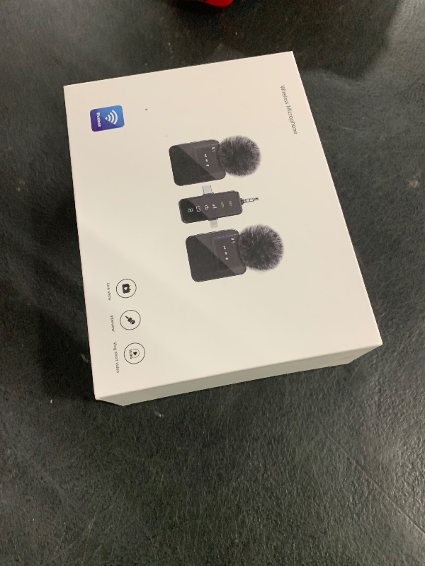 Photo 1 of BAILIXIN 3-in-1 Mini Microphone for iPhone, Android, Camera - 328ft Long Range, 20H Battery Life, Wireless Microphones, Lapel Mic with AI Noise Reduction for Video Recording, YouTube, TikTok