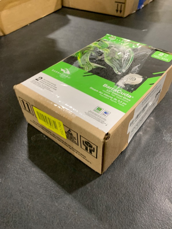 Photo 1 of Seagate BarraCuda 2TB Internal Hard Drive HDD – 3.5 Inch SATA 6Gb/s 7200 RPM 256MB Cache – Frustration Free Packaging (ST2000DM008/ST2000DMZ08)