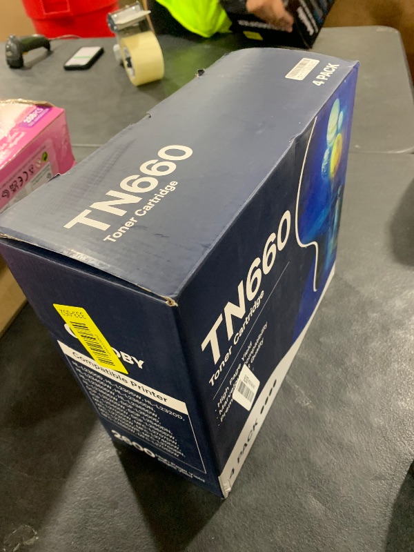 Photo 1 of TN660 Toner Cartridge Replacement Compatible for Brother TN 660 TN-660 TN630 High Yield to use with HL-L2380DW HL-L2320D HL-L2340DW DCP-L2540DW MFC-L2700DW MFC-L2720DW Printer (Black, 4 Pack)