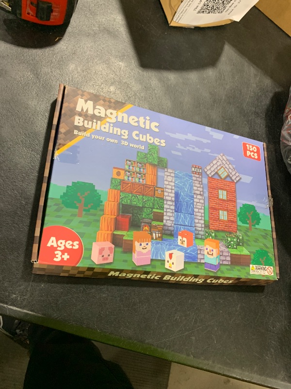 Photo 1 of Magnetic Blocks-150PCS Grassland Magnetic Building Blocks Set, Kids Classroom Sensory Toy for Toddlers STEM Learning, Construction Stacking Toy for Kids 3+ Boys and Girls Christmas Birthday Gifts