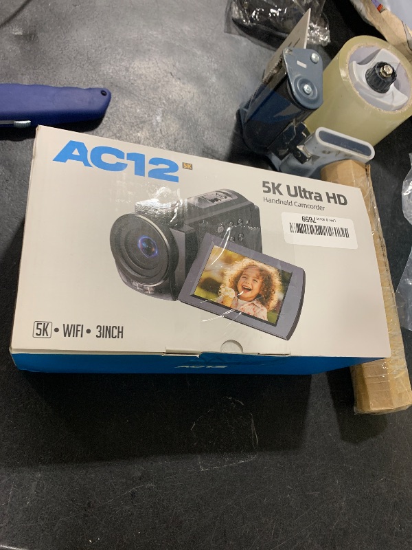 Photo 1 of 5K Video Camera Camcorder 56MP Wifi IR Night Vision Vlogging Camera, 16X Digital Zoom Touchscreen YouTubers Camera Recorder with Microphone, Lens Hood, Stabiliser, Remote Control, Tripod & 2 Batteries