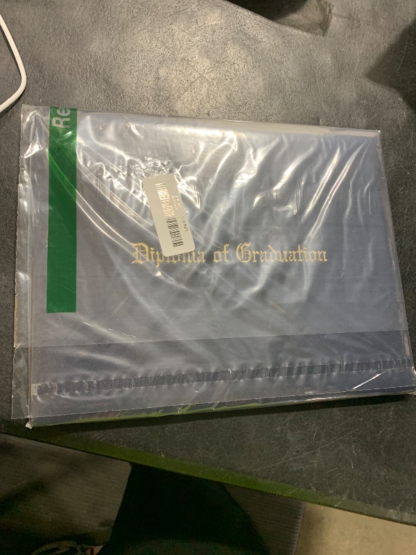 Photo 1 of YIIOSS Diploma Holder Diploma Covers 8.5”x11” Imprinted “Diploma of Graduation”for Graduation Certifications Folder,Navy Blue,1-Pack
