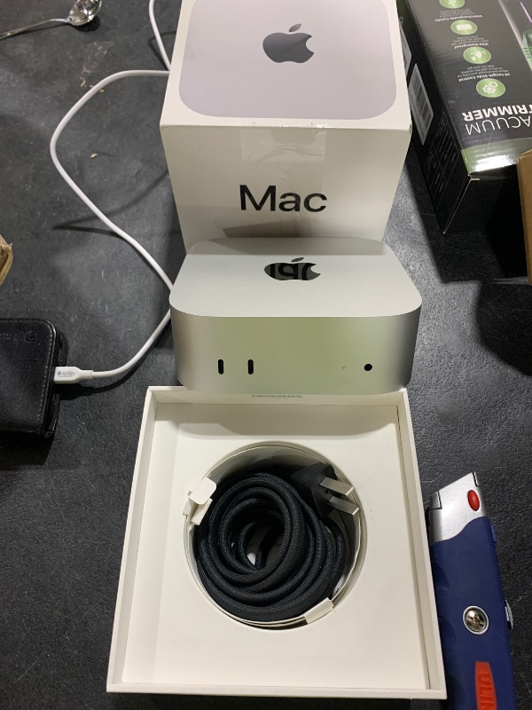 Photo 1 of Apple 2024 Mac mini Desktop Computer with M4 chip with 10?core CPU and 10?core GPU: Built for Apple Intelligence, 16GB Unified Memory, 256GB SSD Storage, Gigabit Ethernet. Works with iPhone/iPad