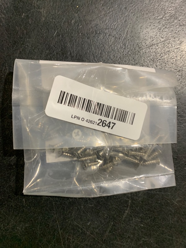 Photo 1 of Bolt Dropper #6 x 1/2'' Stainless Steel Flat Head Phillips Wood Screw (100 Pack), 18-8 (304) Stainless Steel Sheet Metal Screws - Type A Point, Plain Finish