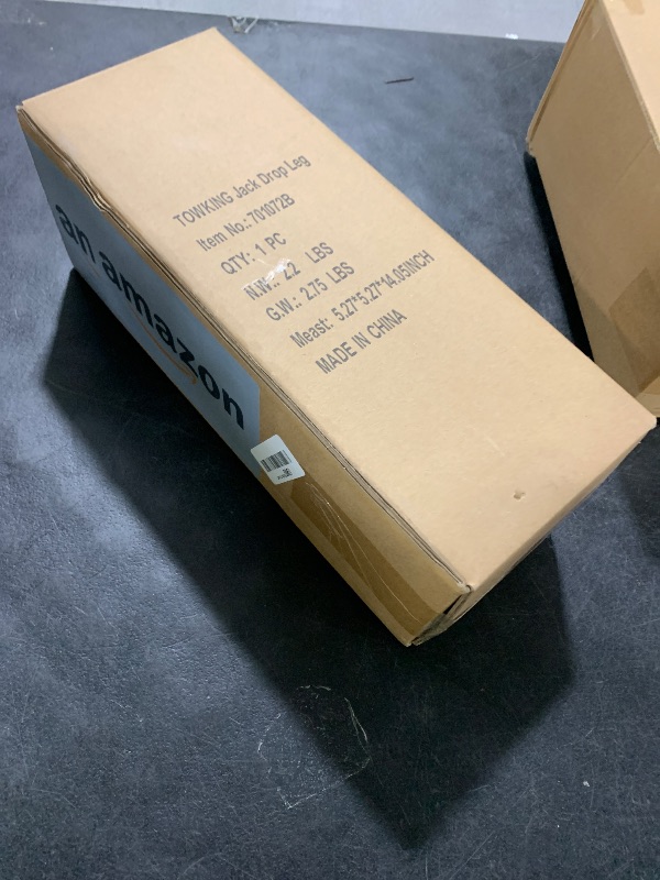 Photo 1 of TOWKING Trailer Jack Drop Leg, Adjustable Jack Foot, Trailer Jack Extension for 2" ID Jack Tube, 2,000 lbs, Silver