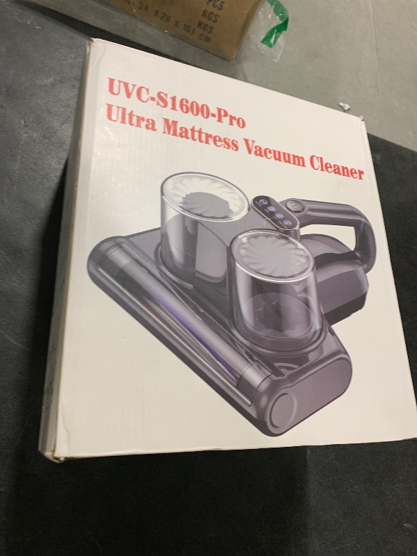 Photo 1 of Mattress Vacuum Cleaner 5 in 1 Bed Vacuum Cleaner with 16Kpa Suction 253.7nm UV-C Light, HEPA Filtration, Ultrasonic, High Heating, 30000Rpm/Min Rotation , Replacement Filter Included, 500W, Corded
